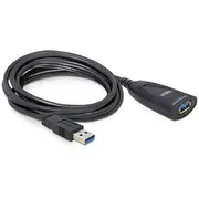 Delock Usb 3.0 Extension Cable Ir Uz Vietas 83089 Black 5M  4043619830893 Akdekpu30000003