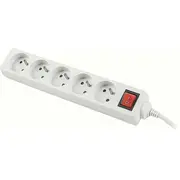 Extension cord Bellight 5 sockets 3M White 5901854565620 