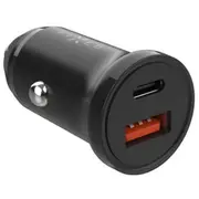 Fixed  Car Charger Usb-C/Usb, 20W Fixcc20N-Cu-Bk 8591680164608
