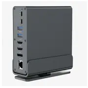 Gembird A-Cf-Combo15-01 Usb Type-Cf 15-In-1 multi-port adapter hub Af-Ports v.2x2  v.3x3, Hdmix2 Displayport Pd card reader Gigalan 3.5 mm audio, grey 8716309135900 Kbagemada0106