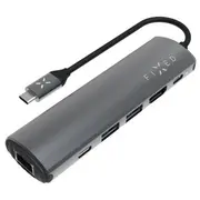 Hub Usb Fixed  6-Port Usb-C Pro for laptops and tablets Fixhu-P-Gr 8591680157679