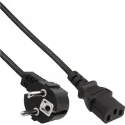 Kabel  Inline 25Pcs. pack Bulk-Pack Power cable, Cee7/7 angled to Iec-C13, black, H05Vv-F, 2.5M B-16653A 4043718316281