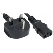 Kabel  Manhattan Strom Uk-Version, Schwarz, 1,8 m 382786 766623382786