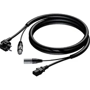 Kabel Procab Cab402/20 Schuko męskie  Xlr żeńskie - euro power 3 x 2,5 mm 20 m 5414795013179