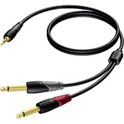Kabel Procab Jack 3.5Mm - 6.3Mm x2 1.5M  Cla713/1.5 5414795018501