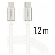 Kabel Usb Swissten Usb-C - 1.2 m  Swi-Qu-Typc-Typc-Si 8595217455986