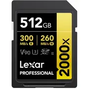 Karta Lexar Professional 2000X Sdxc 512 Gb Class 10 Uhs-Ii/U3 V90 Lsd2000512G-Rnnng  843367138999