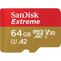 Karta Sandisk Extreme Microsdxc 64 Gb Class 10 Uhs-I/U3 A2 V30 Sdsqxah-064G-Gn6Aa  0619659193386 732657