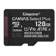 Kingston microSD memory card 128Gb Canvas Select G3 150Mb/S  Sdcs3/128Gbsp 740617348484 Sfkinmd128Csp32