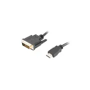 Lanberg Hdmi to Dvi-D Cable Dual Link with Gold-Plated 4K Connectors  Ca-Hddv-20Cu-0018-Bk 1.8 m 5901969421705