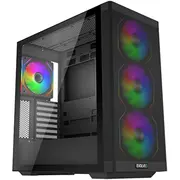 O Evolveo Scorpio  eATX/ATX 4X Argb ventilátor 120Mm panel boczny hartowanego przedni z siatką Scorpio-Bk-4 8595683205917