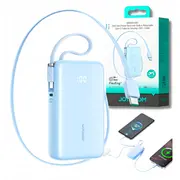 Powerbank Joyroom Jr-Pr2L 10000Mah 35W z wnym zwijanym kablem Usb-C i kablem-smyczą Lightning -  6956116762322