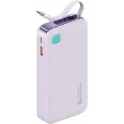 Powerbank Usams Powerbankzwijanym kablem Usb-C Retractable 10000 mAh Pd 20W Fast Charge Xy Series /Purple 10Kcd22403 Us-Cd224  6958444910116