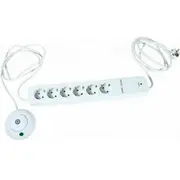 Rev Multiple Socket Outlet 6-Fold 1,5M with Foot Switch  00251201 4006341682772 850318