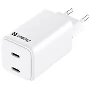 Sandberg Ac Charger Dual Usb-C Pd65W Eu  5705730441561