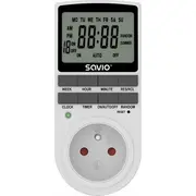 Savio Programator  z ekranem Lcd, 16A, 3680W, Ae-03 Savae-03 5901986048213