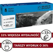 Toner Black  Lcbpoc332C Cyan Zamiennik 46508711 Bloki332Cybw 5907625627634