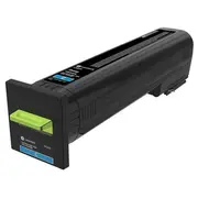 Toner Lexmark 72K2Xce Cyan Oryginał  0734646587358