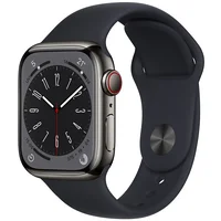 Apple Watch 8 Gps  Cellular 41Mm Stainless Steel Sport Band, graphite/midnight Mnjj3El/A 194253179665