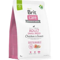 Brit Care Dog Sustainable Adult Chicken Insect 3Kg  100-172173 8595602558667