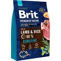 Brit Premium by Nature Sensitive Lamb with rice - dry dog food 3 kg  Dlzritksp0062 8595602526628
