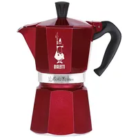 Coffee maker Bialetti Deco Glamour Moka Express 6Tz Red  Agdbltzap0059 8006363039673