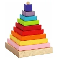 Cubika Medinių kaladėlių rinkinys Piramidė  13357 4823056513357
