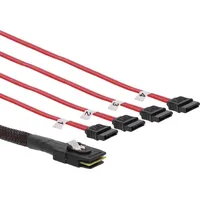 Inline Sas Connector Cable Mini Sff8087 to 4X Sata Crossover Ocf 0.5M  27610C 4043718251827