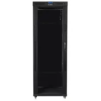 Installation cabinet rack 19 42U 800X800 black, glass door Lcd Fpack  Nulagr42U000029 5901969430486 Ff01-8842-12Bl