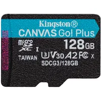 Kingston Technology 128Gb microSDXC Canvas Go Plus 170R A2 U3 V30 Single Pack w/o Adp  Sdcg3/128Gbsp 740617301243 Pamkinsdg0241