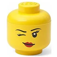 Room Copenhagen Lego Storage Head Whinky, mini, storage box yellow  40331727 5711938033552