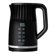 Adler Ad 1350 1.7L temperature-controlled Led electric kettle Black  5905575903389 Agdadlcze0127