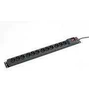 Armac Listwa Zasilająca Rack 19 Multi M12 5M 12X 230V Pl Montaż  M12/50/Cz
