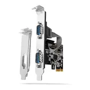 Axagon  chip Pcea-S2N Pcie Asix Ax99100 2X l Port Lp 8595247905406 Amaxnkppceas2N1