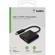 Belkin Usb-C to Hdmi- 60W Pd, black Avc002Btbk  0745883799060 551189