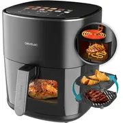 beztłuszczowa XxxBlack  decker BlackDecker Cecotec CecofryGrill Duoheat 6500, black A01Eu01100500 8435771915888
