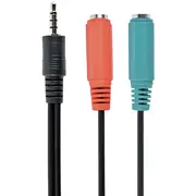 Cable Audio 3.5Mm 4-Pin To/3.5Mm SMic Cca-417 Gembird  8716309075442