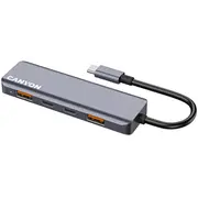 Canyon hub Ds-18 5In1 Usb-C Grey  5291485016791