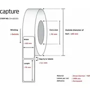 Capture Label 102X76, Core 76,  5704174019633