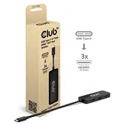 Club 3D Club3D Mst-Hub Usb 3.2 C  3X Hdmi 4K60Hz St/Bu retail Csv-1554 8719214473181