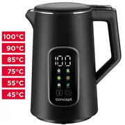 Concept Rk-3385 Electric kettle 1.7 L 2200 W Black  Rk3385 8595631079225 Agdcnccze0047