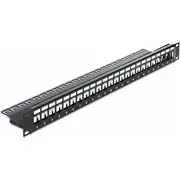 Delock 19Z Keystone Patch Panel 24 Port with strain relief - 43277  4043619432776