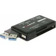 Delock Card Reader Superspeed Usb Typ-A 3.2 Gen 1 5 Gbps, 6 a kart  91758 4043619917587