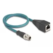 Delock M12  X-Kodiert 8 Pin St zu Rj45,Bu 50 cm 60071 4043619600717
