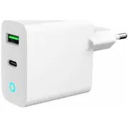 Gembird  2-Portowa Usb 20W Led Ta-Uc-Pdqc20L-W-01 8716309129572