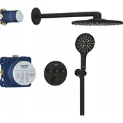 Grohtherm Smartcontrol Podtynkowy  z deszczownicą Rainshower Smartactive 310 phantom black 34863Kf0 4067393018971