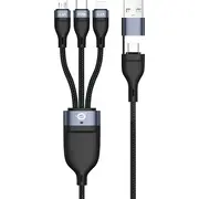 Kabel Usb Conceptronic Usb-C Usb-A -  microUSB Lightning 1.5 m Etta05B15 4015867237960