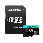 Karta Adata Premier Pro Microsdxc 256 Gb Class 10 Uhs-I/U3 A2 V30 Ausdx256Gui3V30Sa2-Ra1  4710273771342
