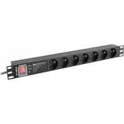 Lanberg  zasilająca Pdu Pro 19 1U 16A 2M 7X 230V Pl Pdu-Pro-07E-0200-Bk 5901969429756