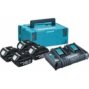 Makita asilający 18V , Bl1830Bx4Dc18Rd 197970-3  088381470728